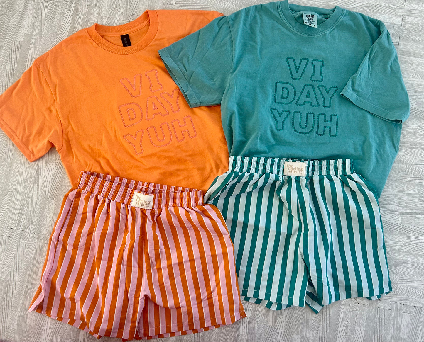 Orange "Vi Day Yuh" tee