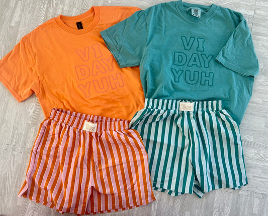 Orange "Vi Day Yuh" tee