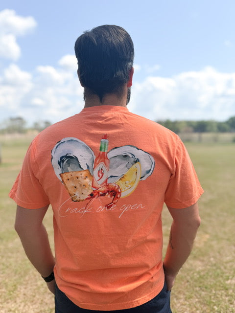 Melon Watercolor Oyster Tee