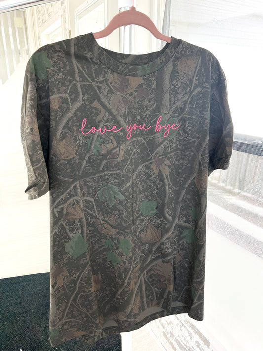 LOVE YOU BYE CAMO TEE